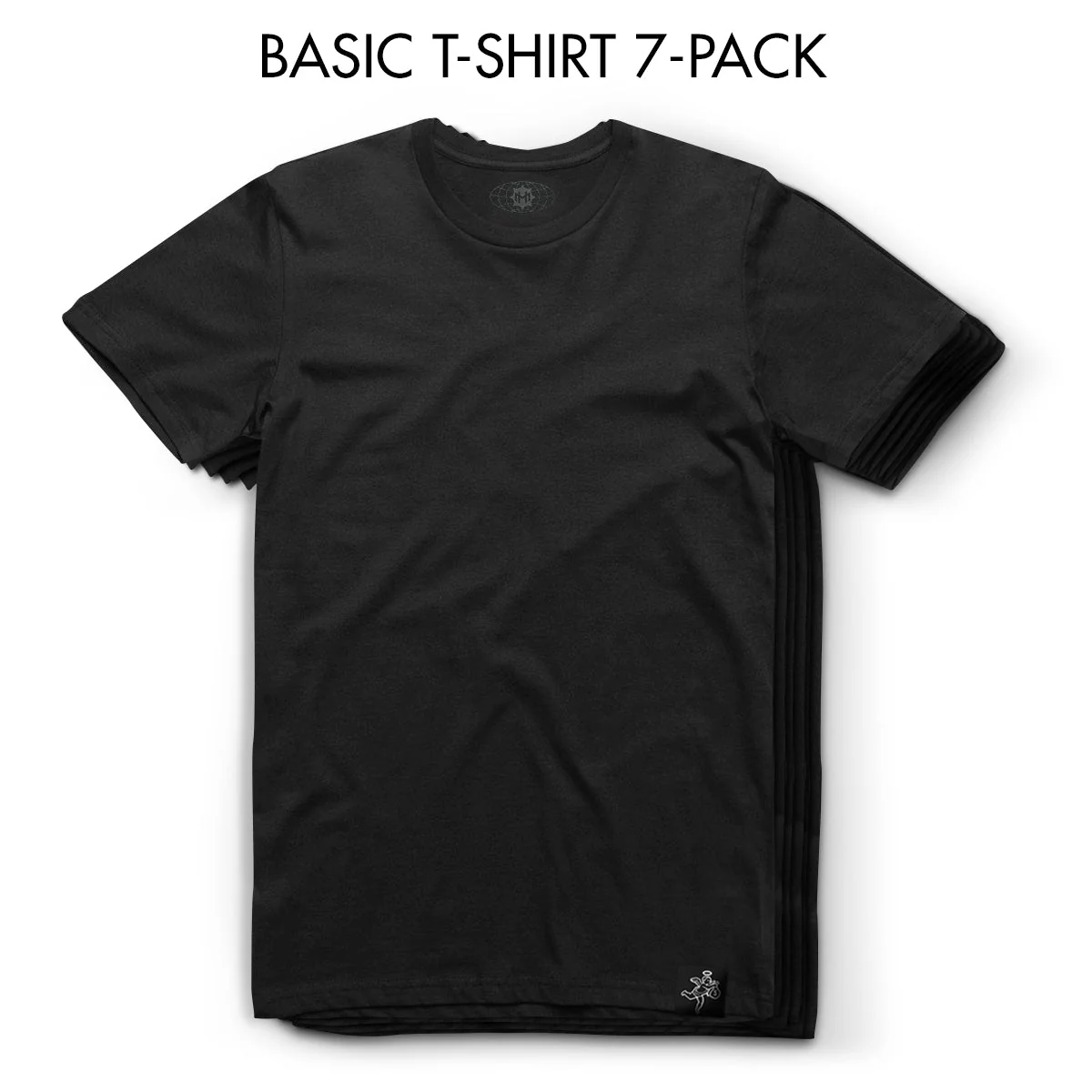 7-Pack - Black Tee - Basic - Image 3