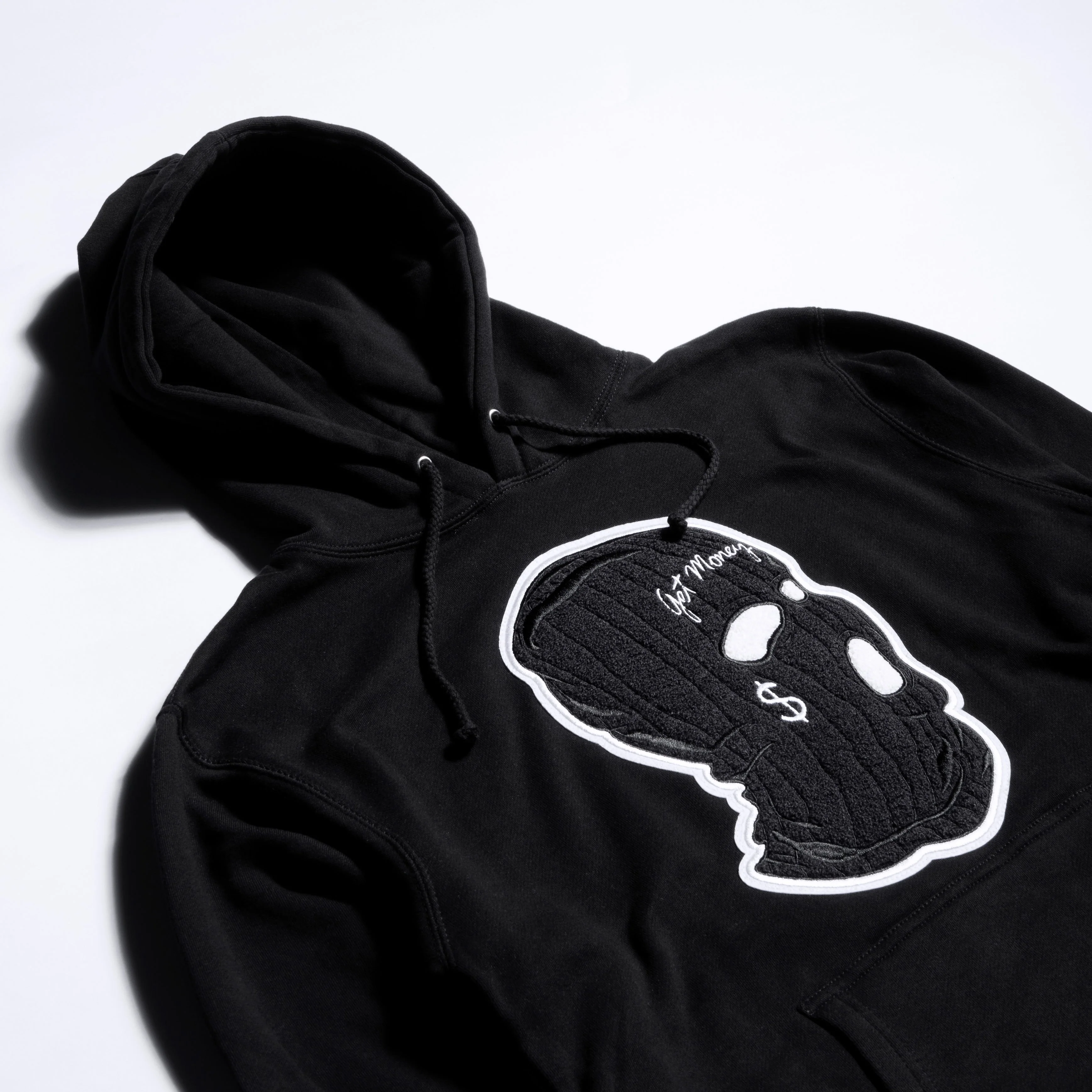 AJ11 GET MONEY MASK CHENILLE PATCH Hoodie - HW - Image 4