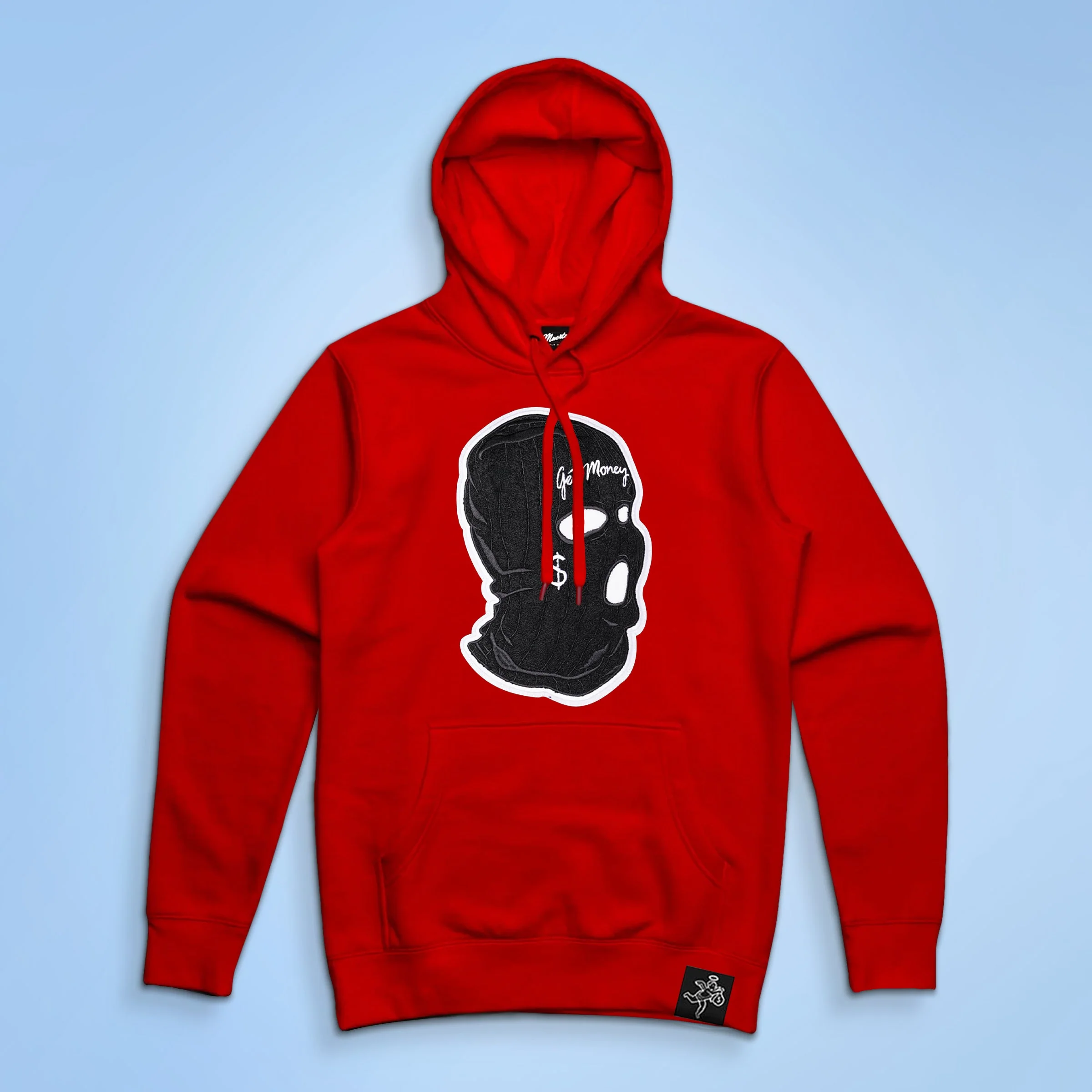 AJ11 GET MONEY MASK CHENILLE PATCH Hoodie - HW - Image 6