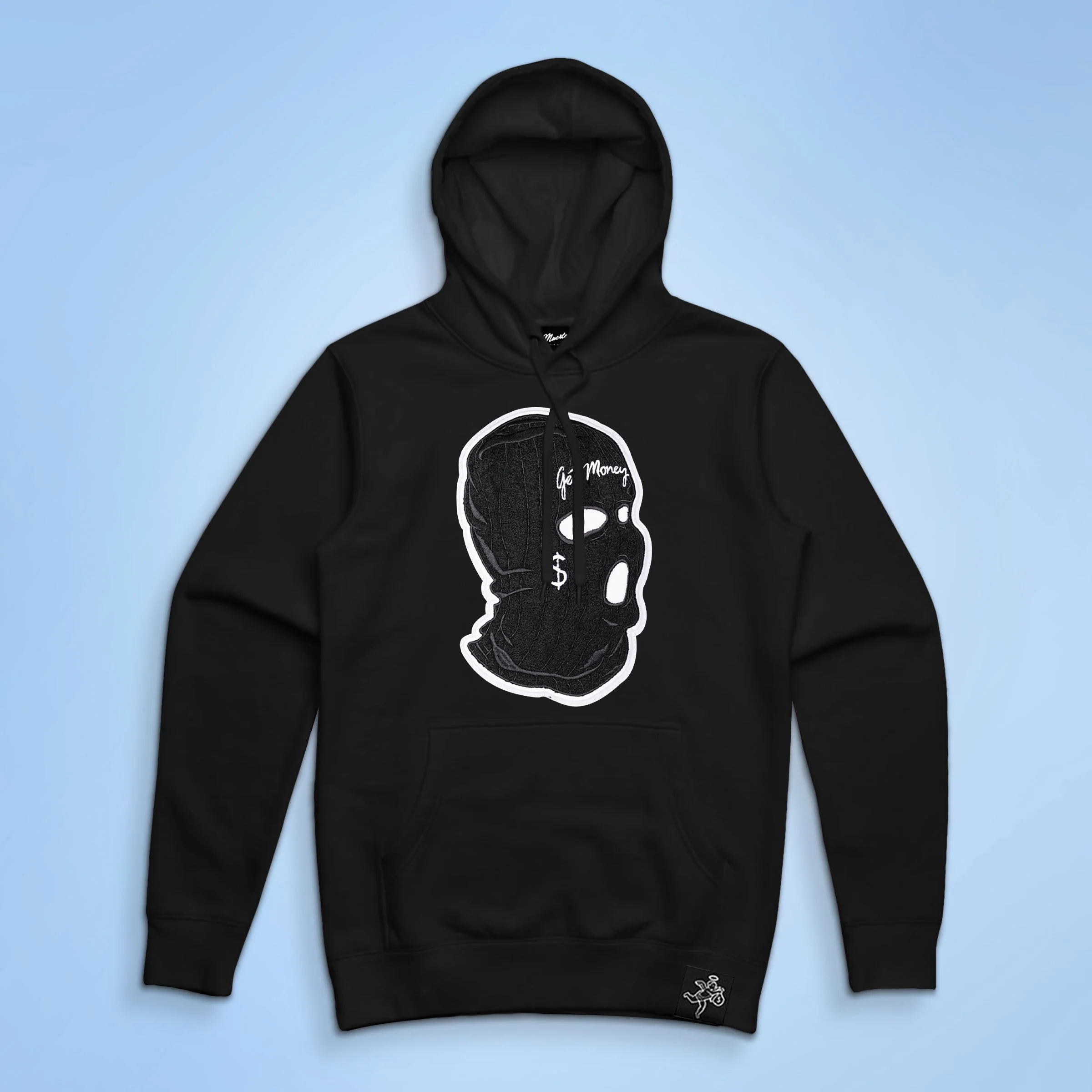 AJ11 GET MONEY MASK CHENILLE PATCH Hoodie - HW - Image 7
