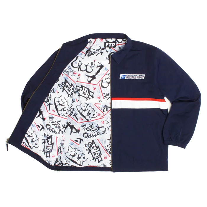 FTP Postal Coach Jacket- Navy - Image 2