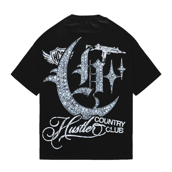 HCC - Bling Hustler - Black Tee - Image 3