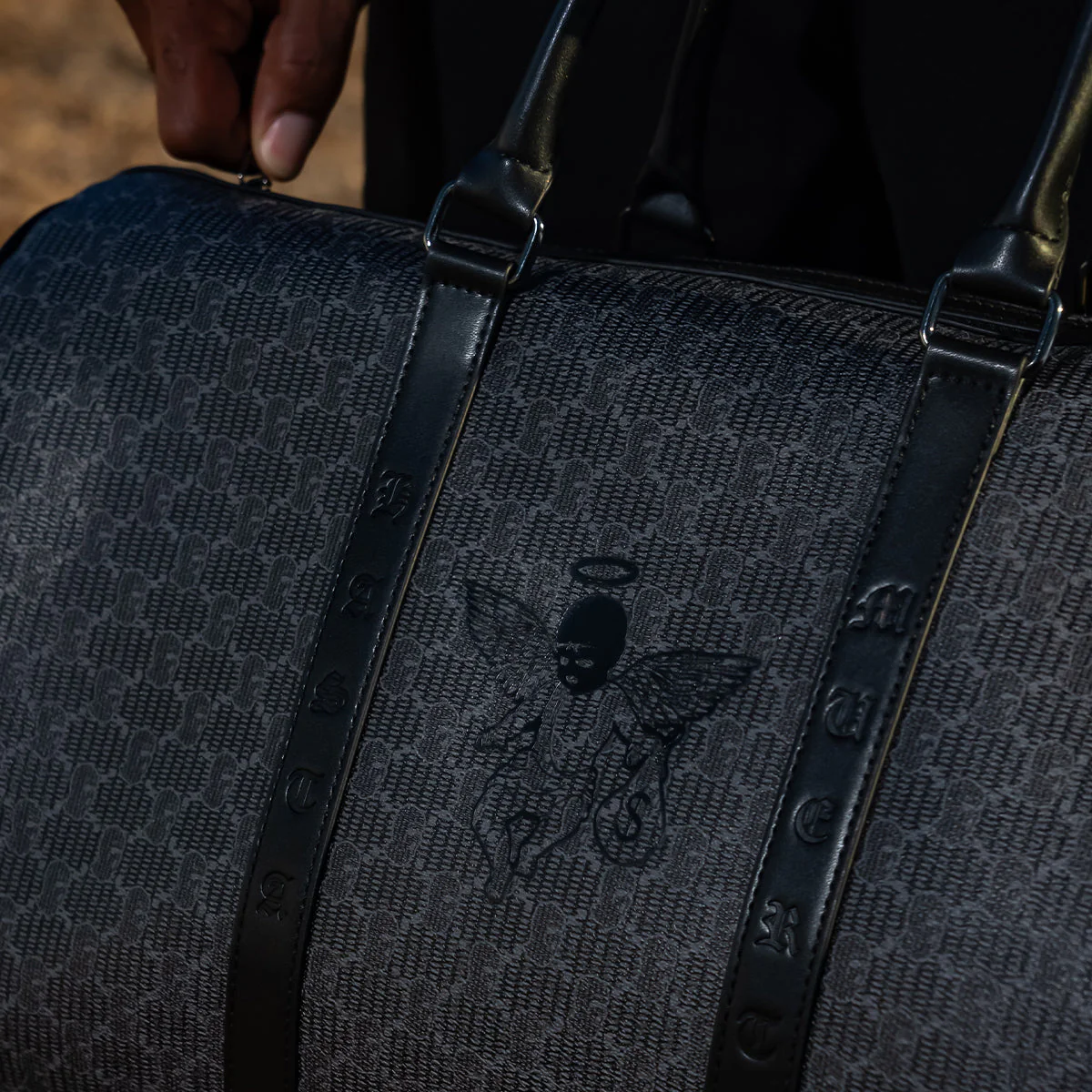 HM MM Pattern Duffle Bag - Image 11