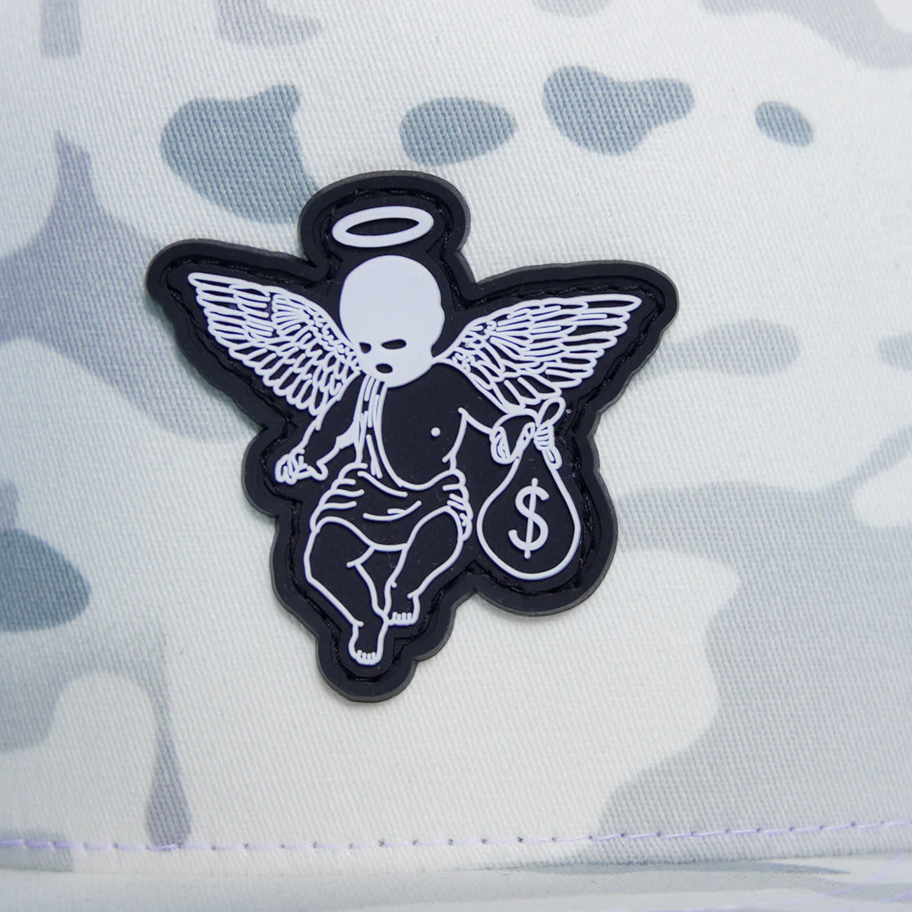 MM Angel RP White Camo Trucker Hat - Image 3