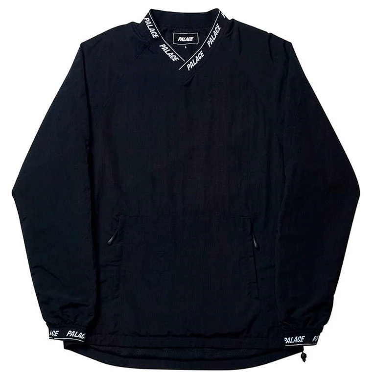 Palace Aslan Shell Crewneck- Black