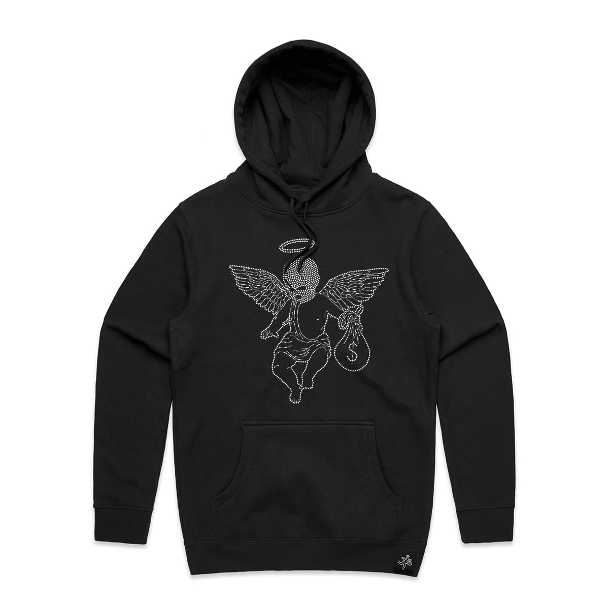 Rhinestone Ski Mask Angel Hoodie - HW - Image 8
