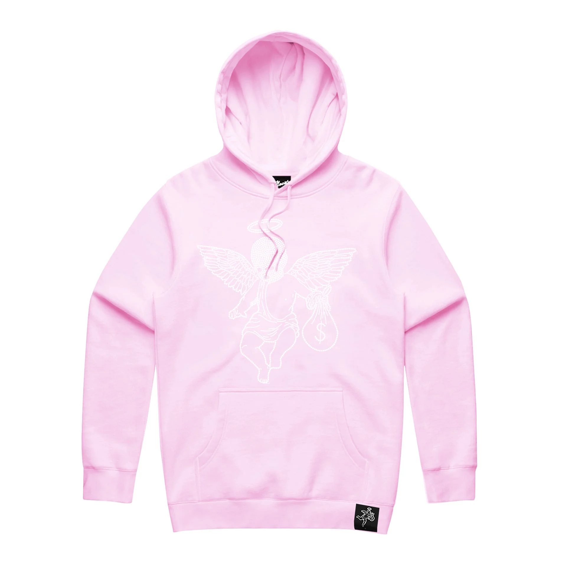 Rhinestone Ski Mask Angel Hoodie - HW - Image 9