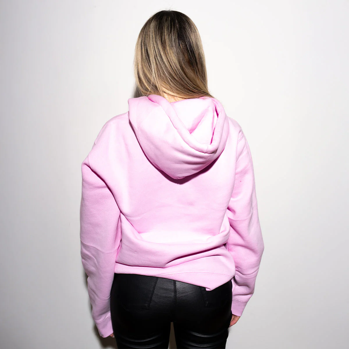 Pink Ski Mask Angel Chenille Patch Hoodie - HW - Image 4