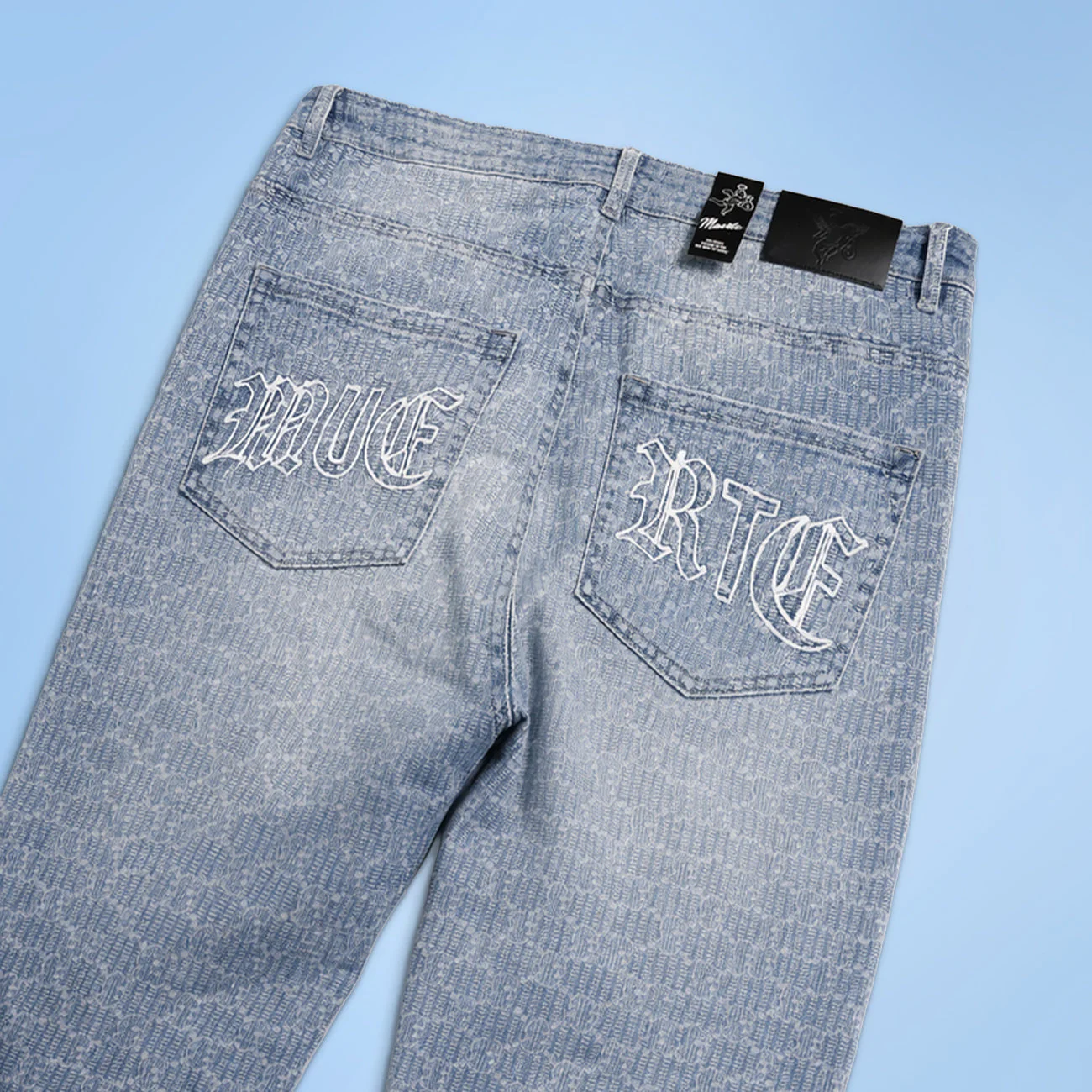 SKI PATTERN BLUE STRAIGHT DENIM - Image 2