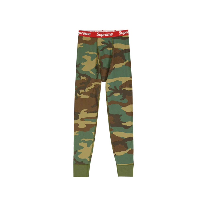 Supreme - Supreme/Hanes Thermal Pant (Woodland Camo)